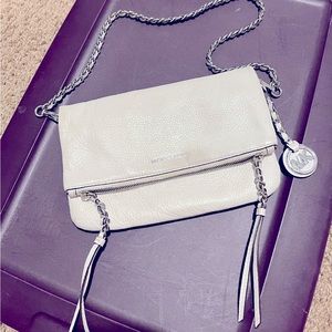 MK White Crossbody Handbag